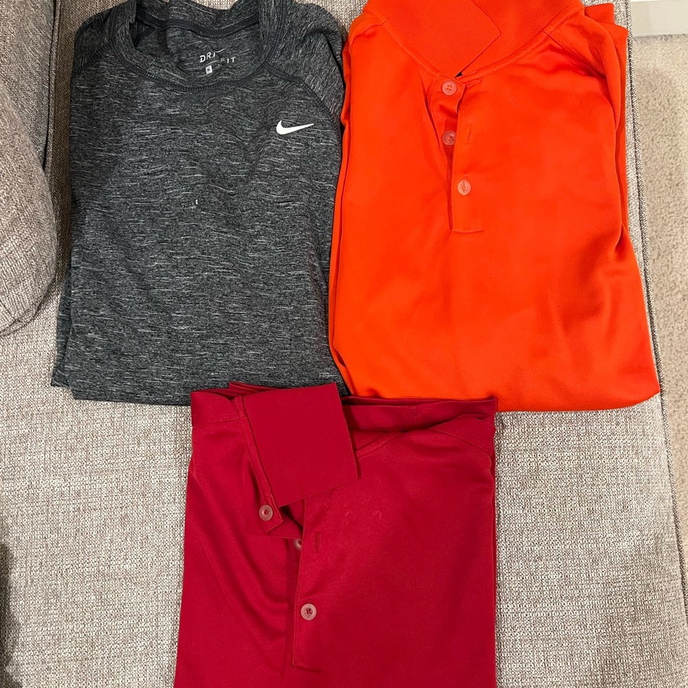 Nike Dri-Fit Bundle Polos and Shirt